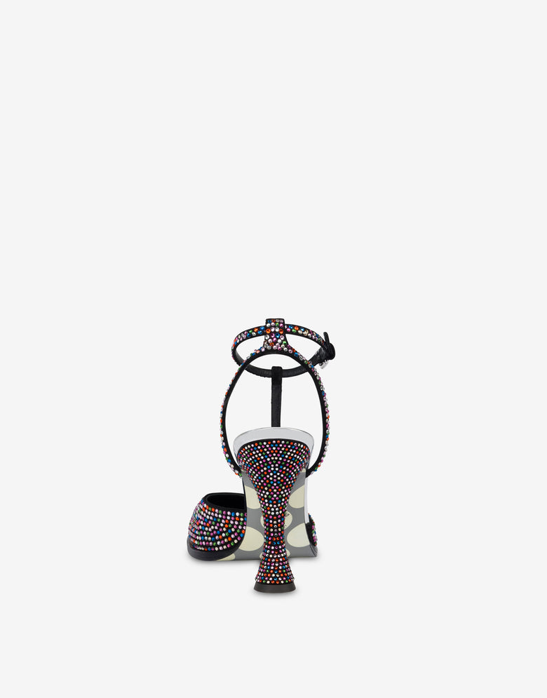 Pumps mit Strasssteinen Schwarz Moschino 2