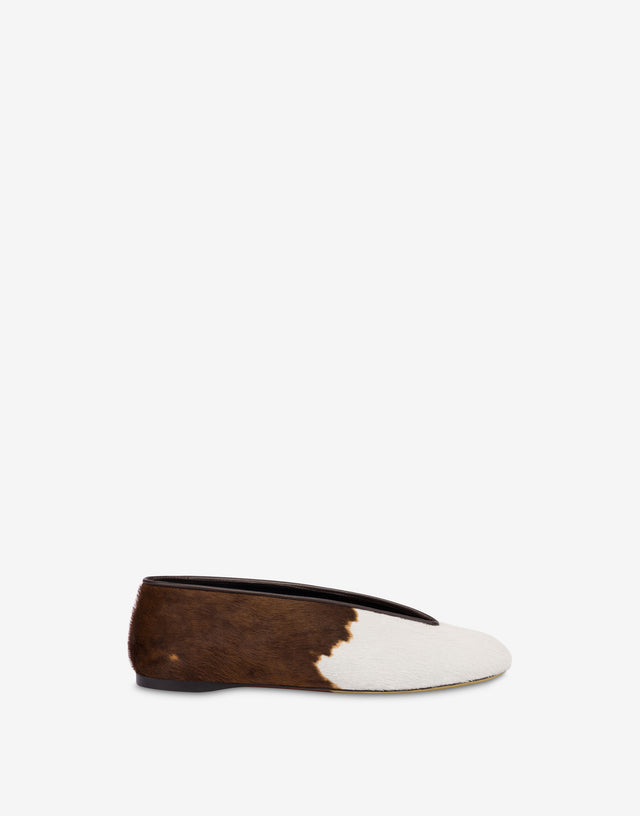 Ballerine in cavallino Marrone Moschino 1