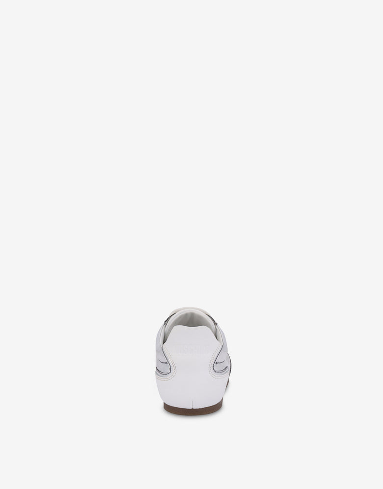 Sneakers effetto specchio Argento Moschino 2