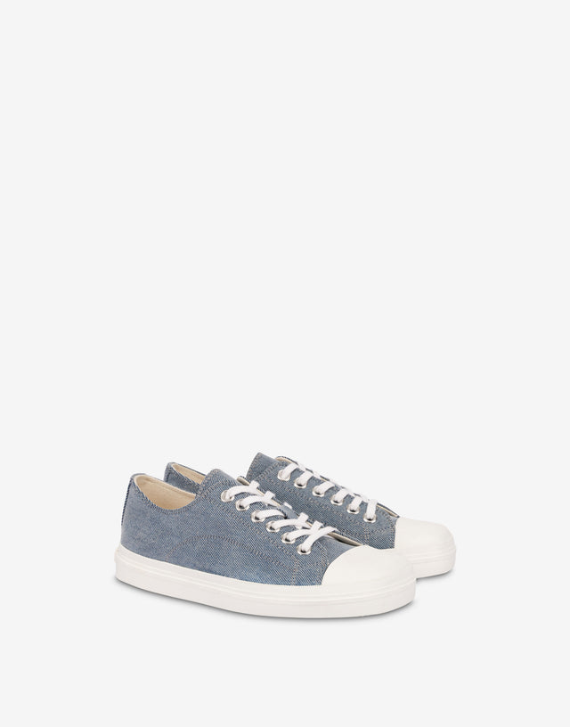 Sneakers in denim floccato  Moschino 0