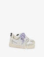 Sneakers in vitello e suede