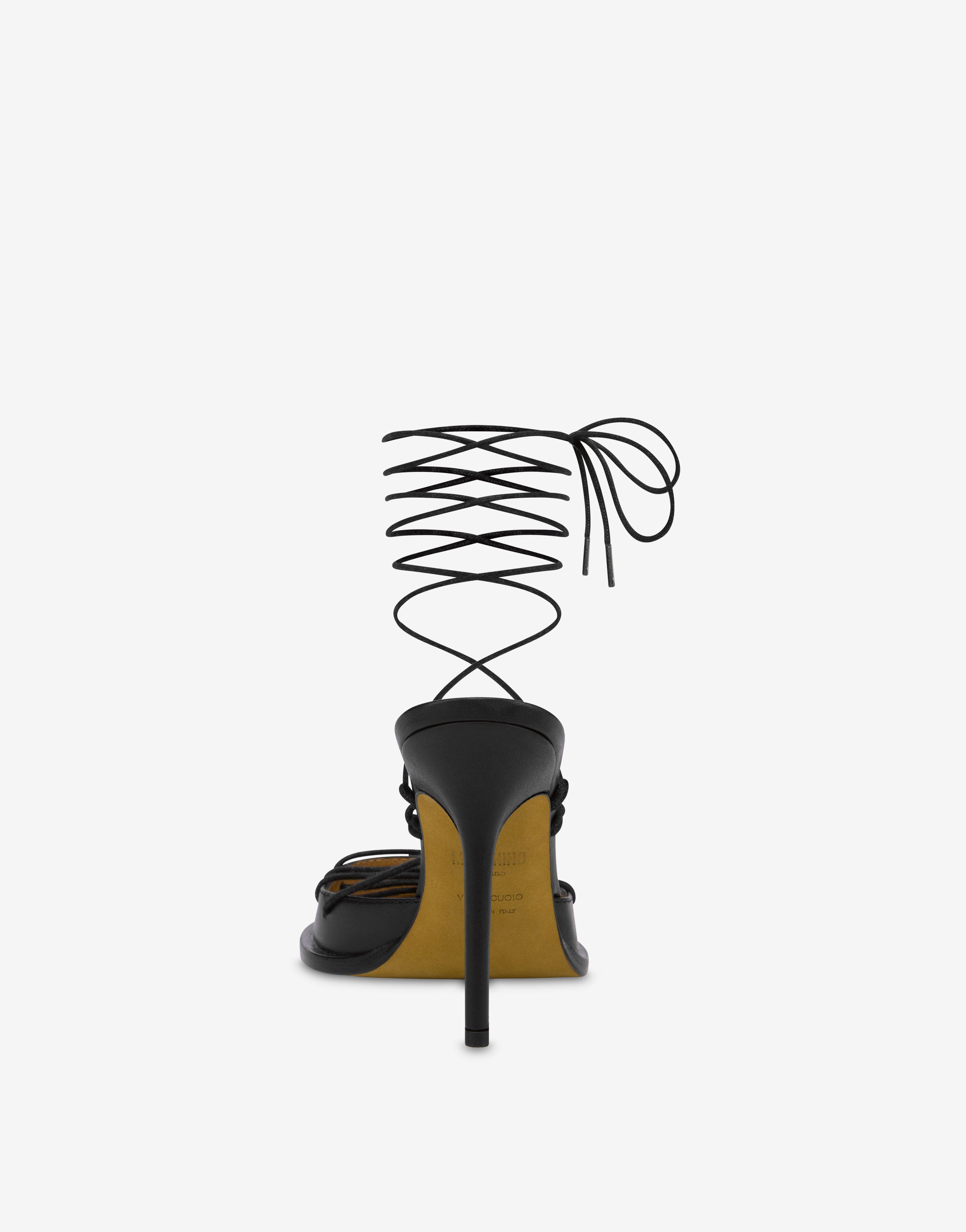 Laced High Calf Sandals | Moschino