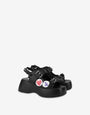 Platform sandals in calfskin Moschino Pins