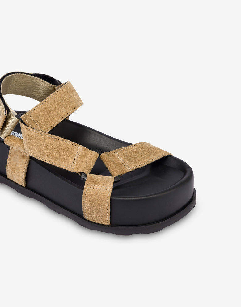 Sandales en daim  Beige Moschino 3