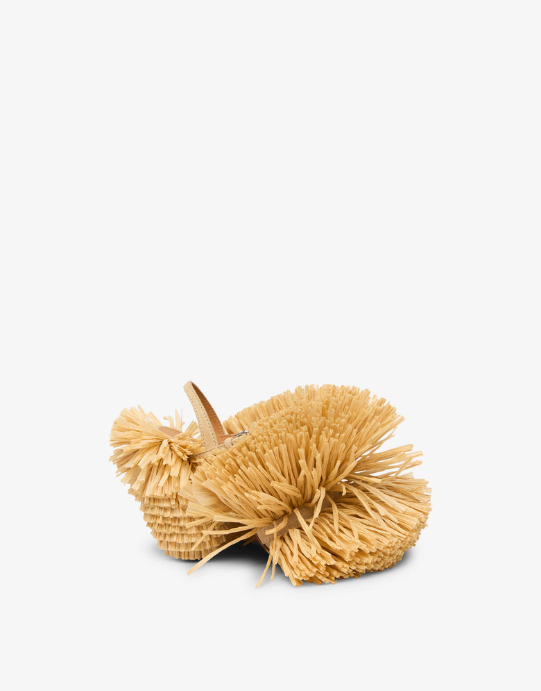 Raffia sandals Beige Moschino 1