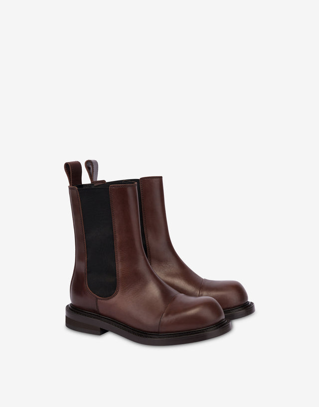 Botines chelsea Olivia Chocolate Moschino 0