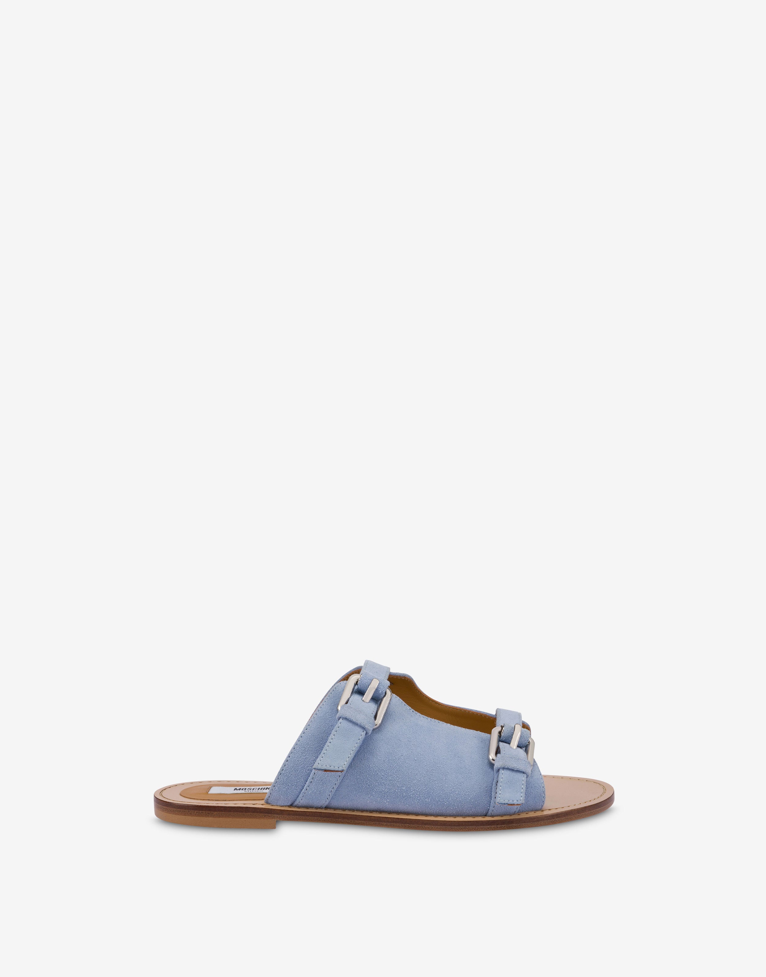 ★MAC MOC★ Rosso Minimal One Buckle Flat Sandals 3 Colors 1 Flat sandals Red Low heel: 15mm, sr Agate - Flat sandals