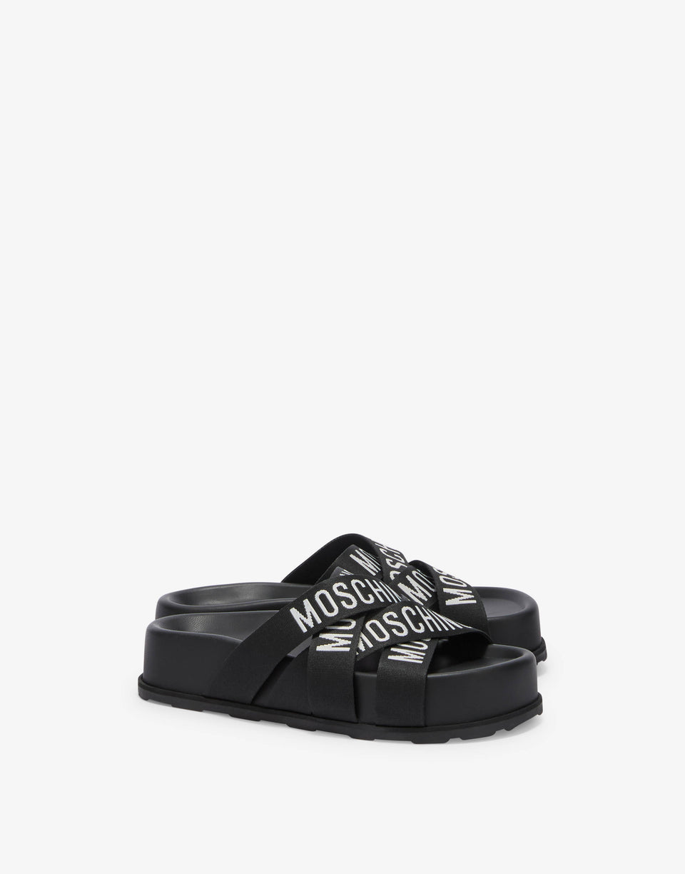 Sandali sportivi platform  Nero Moschino 0