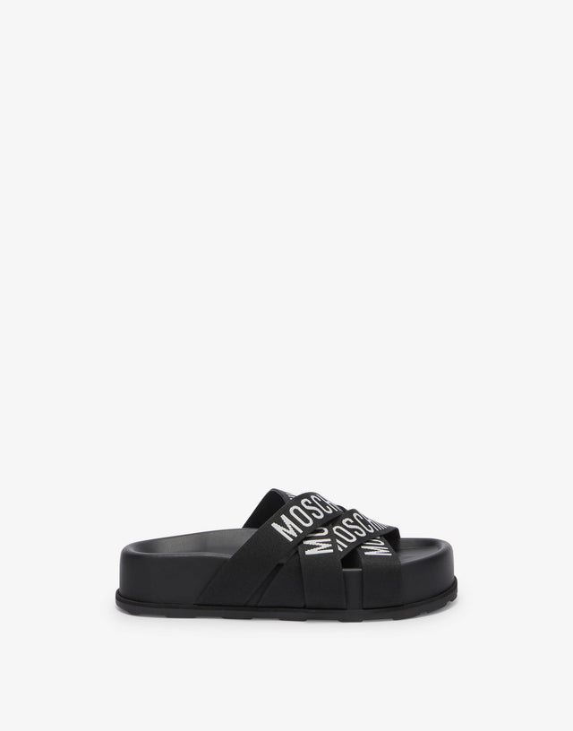 Platform athletic sandals Black Moschino 1