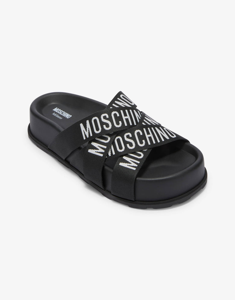 Sandali sportivi platform  Nero Moschino 3