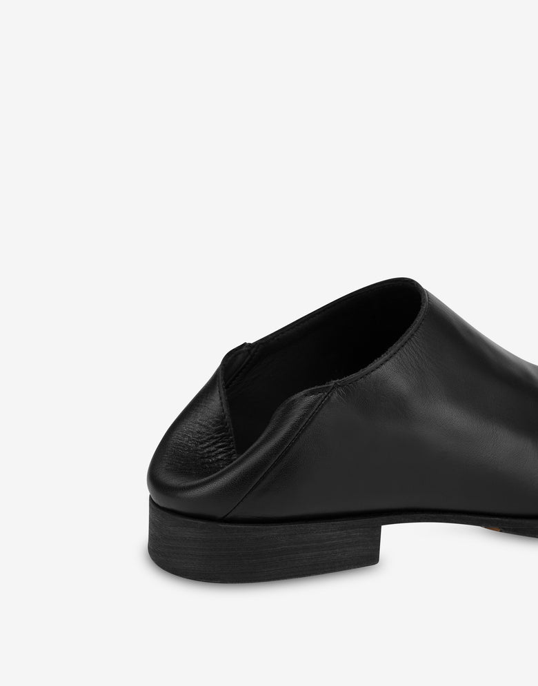 Shootie in calf leather Cobbler Black Moschino 3