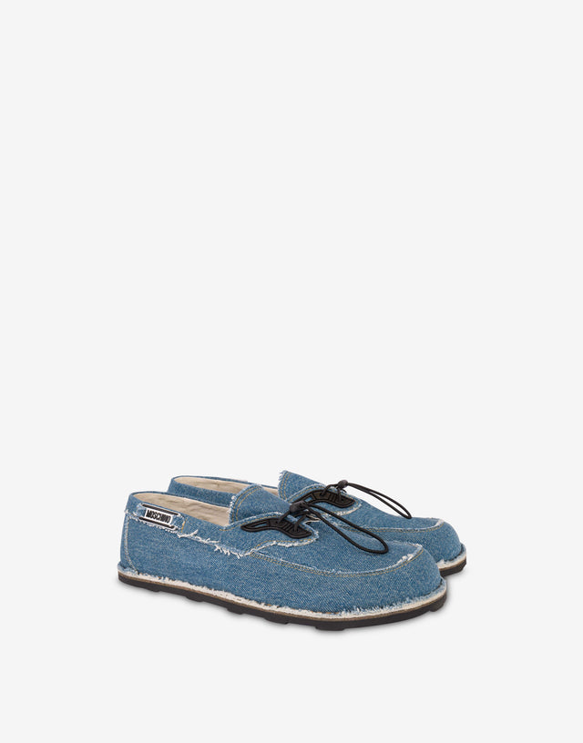 Mocassins en denim Blue denim Moschino 0