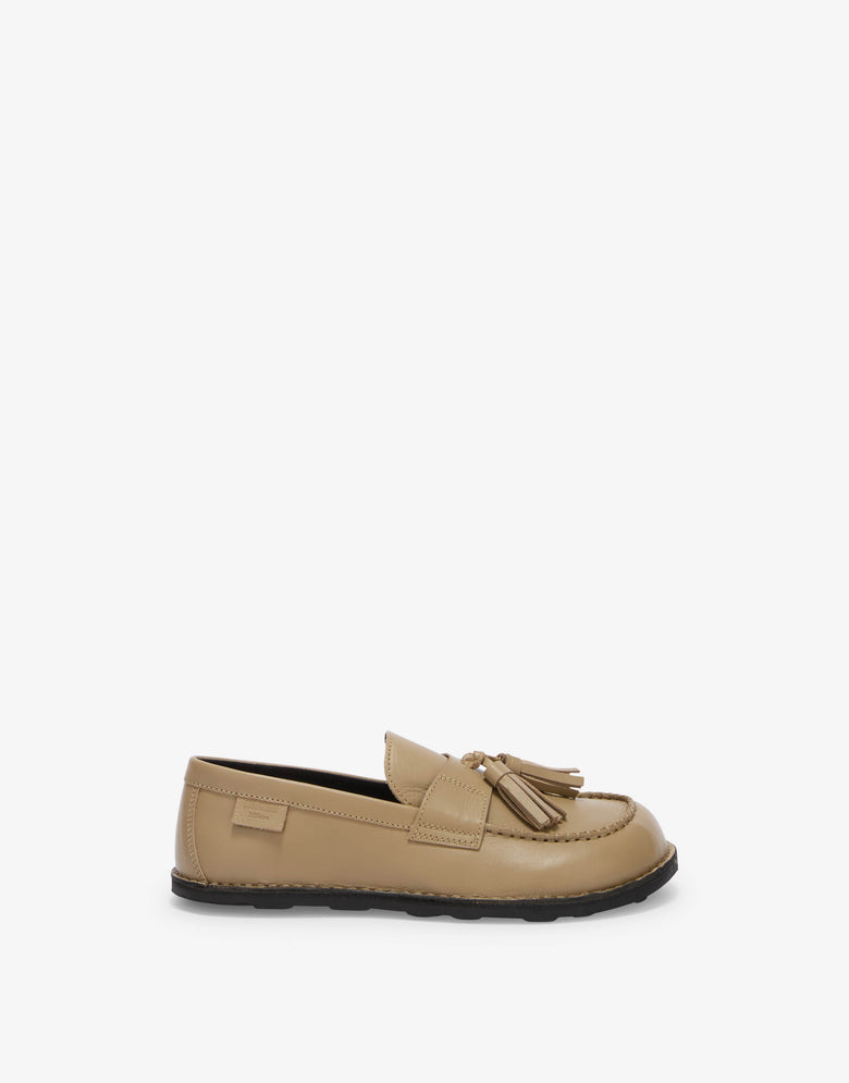 Mokassins aus Kalbsleder  Beige Moschino 1