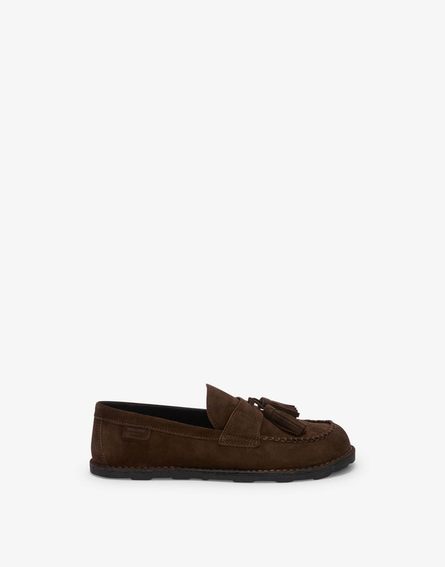 Suede loafers Brown Moschino 1