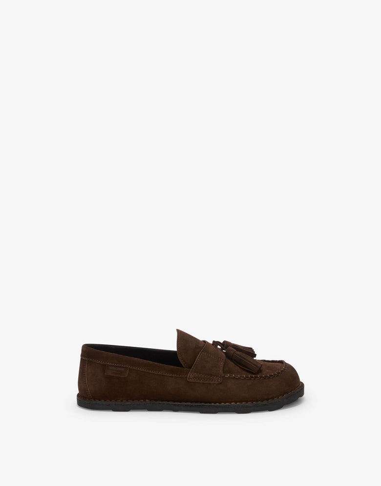 Suede loafers Brown Moschino 1