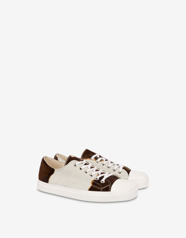 Pony skin trainers White Moschino 0