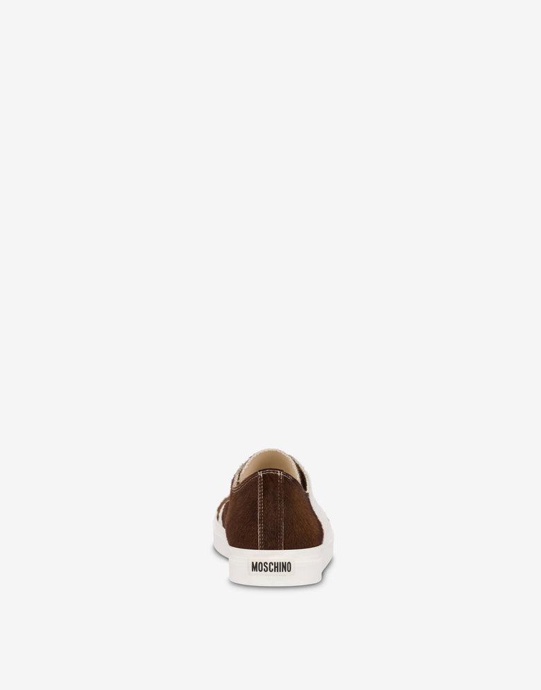 Pony skin trainers White Moschino 2