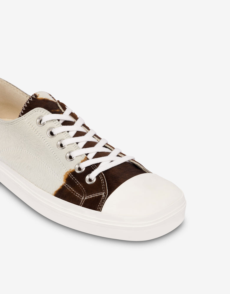 Pony skin trainers White Moschino 3