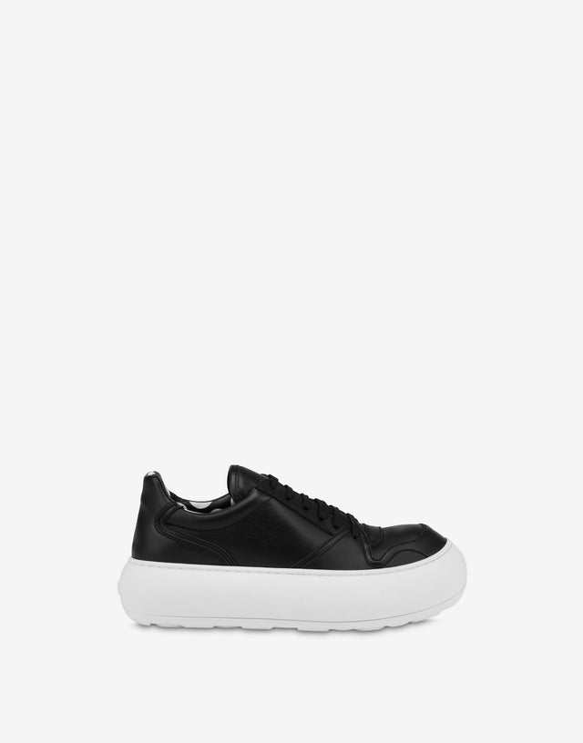 Sneakers aus Kalbsleder Ollie Schwarz Moschino 1