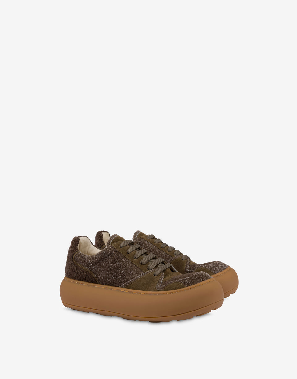 Baskets en daim Ollie Marron Moschino 1