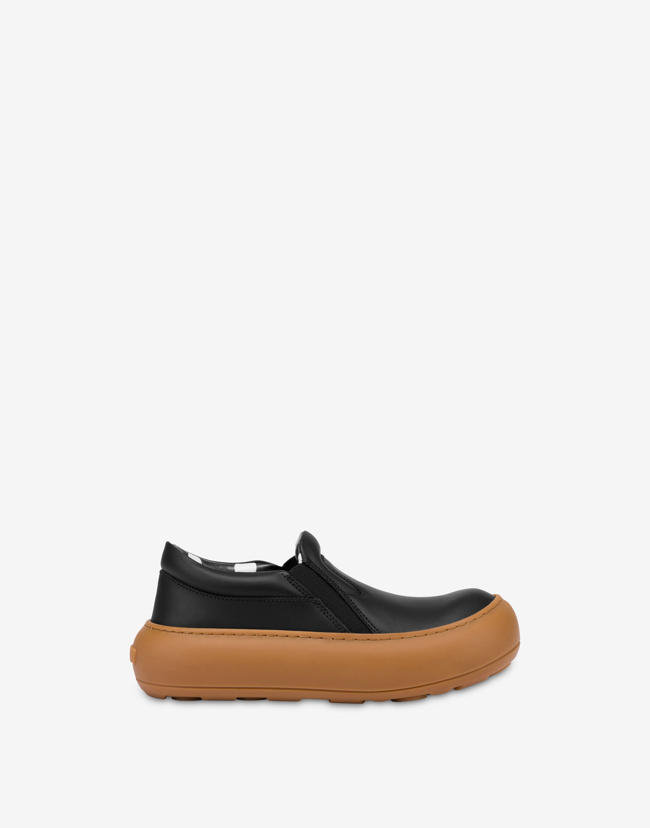 Calfskin slip-on trainers | Moschino