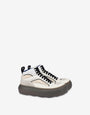 Sneakers alte in rete, vitello e suede