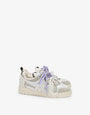 Sneakers in vitello e suede