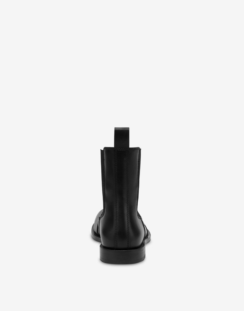 Stivaletti in vitello Nero Moschino 2