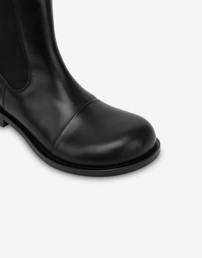 Stivaletti in vitello Nero Moschino 3