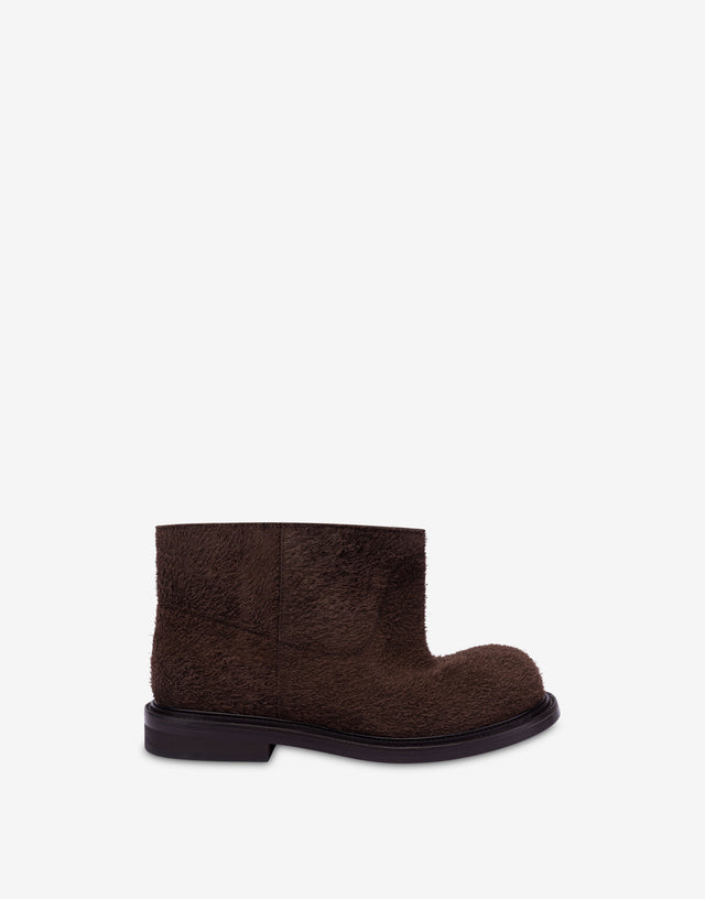 Stivaletti in suede Testa di moro Moschino 1