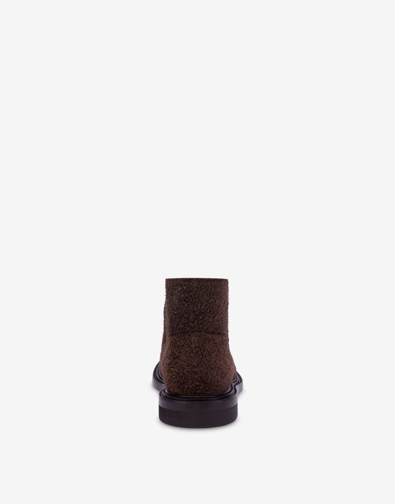 Stivaletti in suede Testa di moro Moschino 2