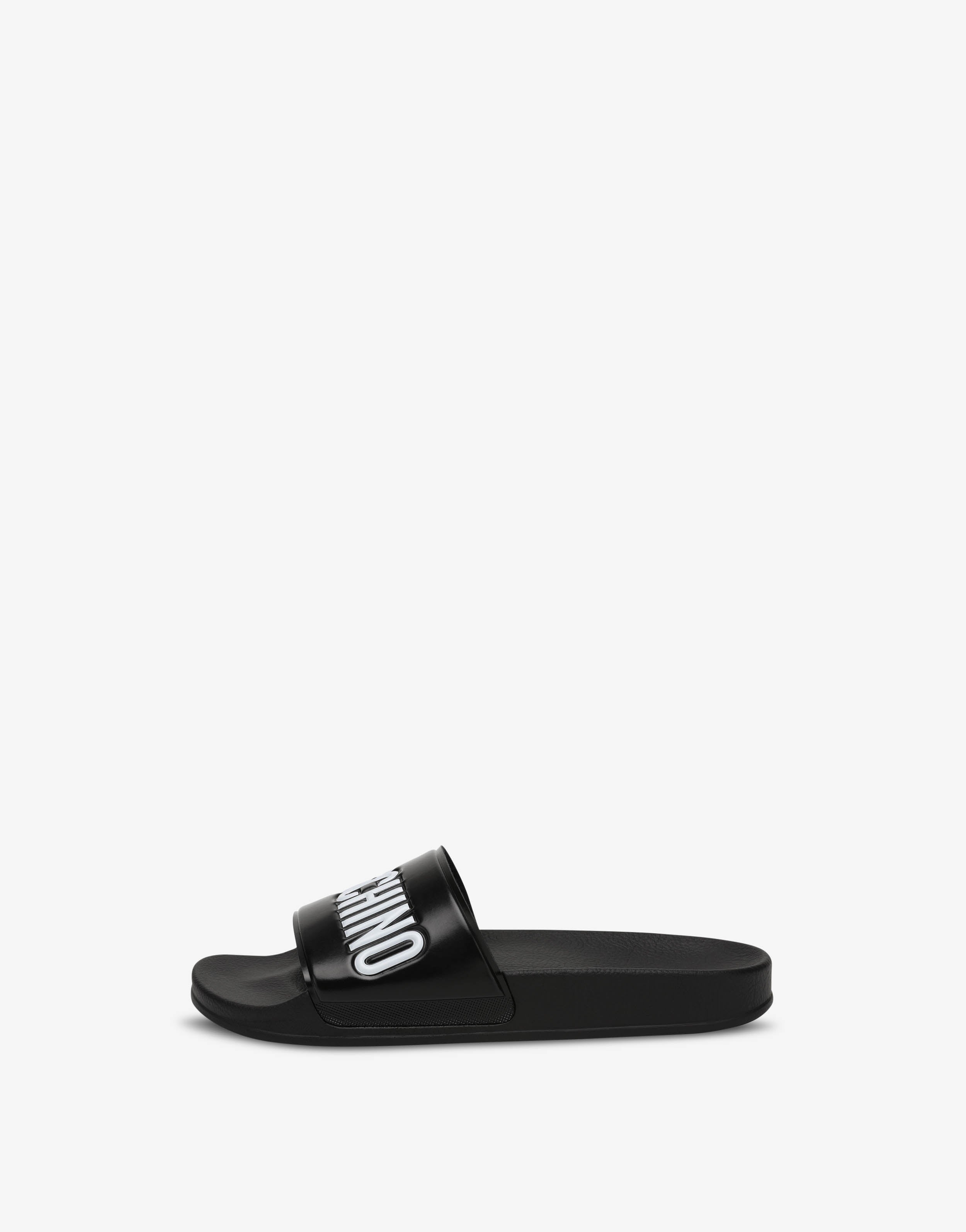 サンダル Moschino MB28032G1GG1100A Slides サンダル Moschino MB28032G1GG1100A Slides Moschino Black