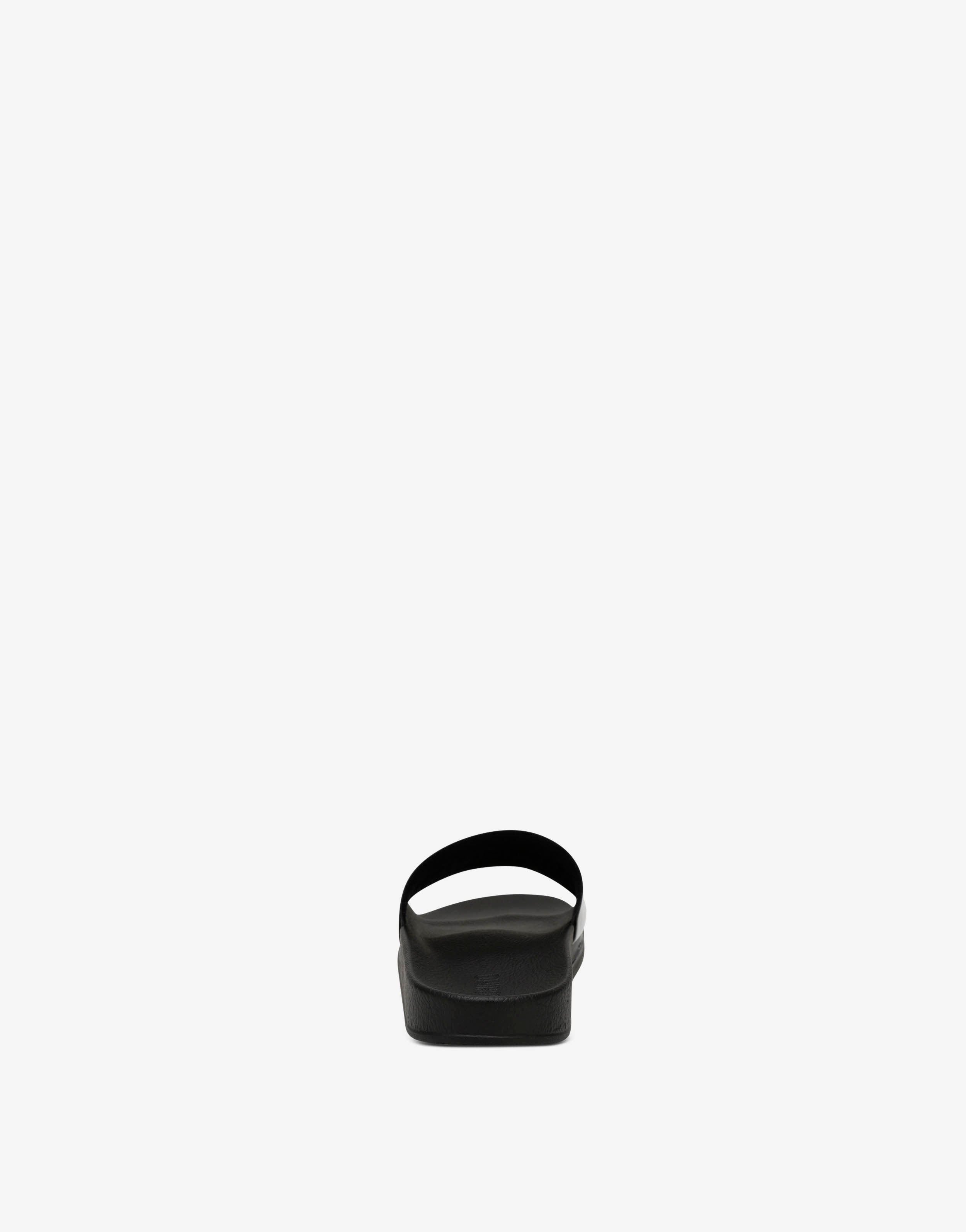 サンダル Moschino FW25 'Pool' slides (MB28022G0NG10 000) Moschino slides men MB28022G0MG10000 Black rubber shoes slip