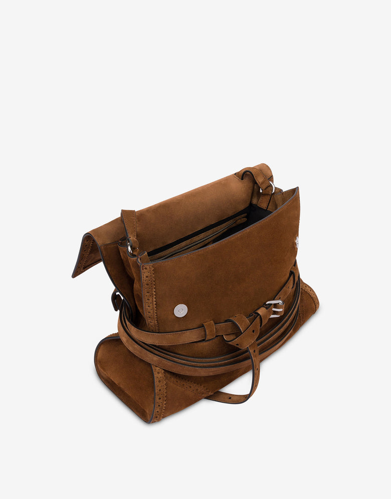 Moschino Tie Me Medium Shoulder Bag Brown Moschino 2
