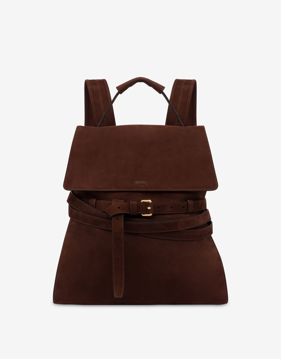 Moschino Tie Me Large Backpack Brown Moschino 0