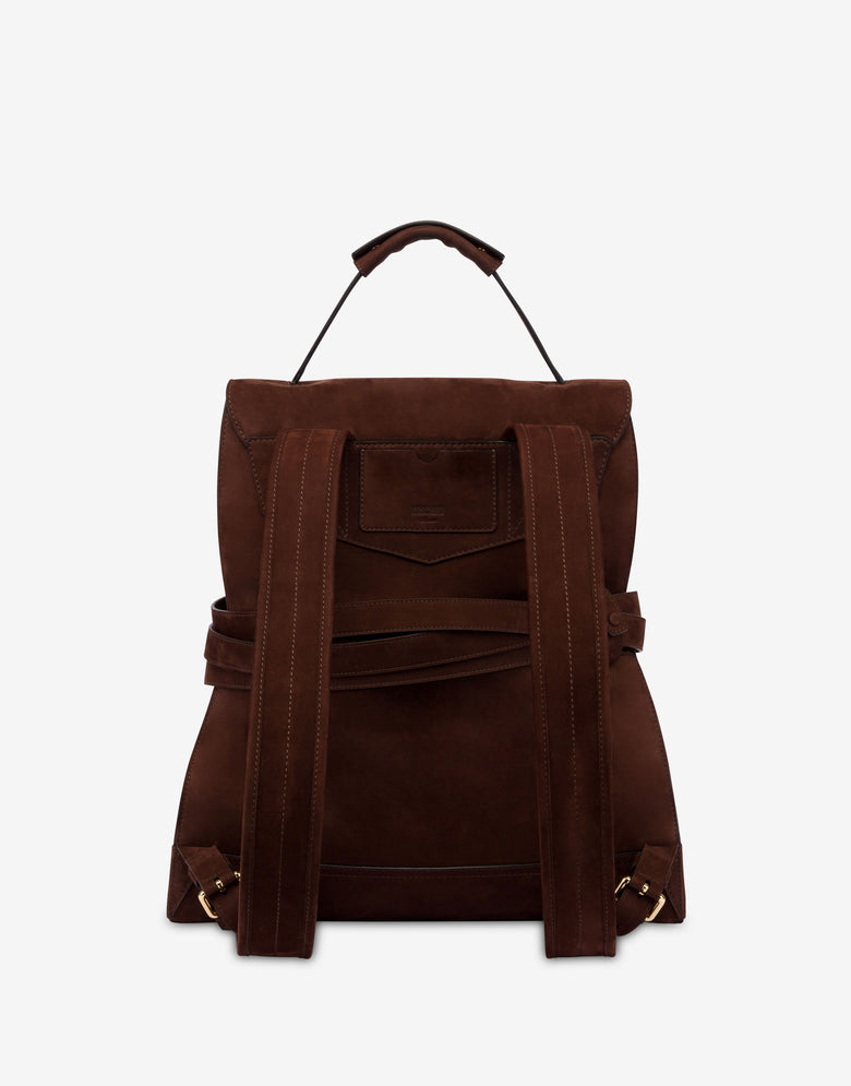Moschino Tie Me Large Backpack Brown Moschino 1