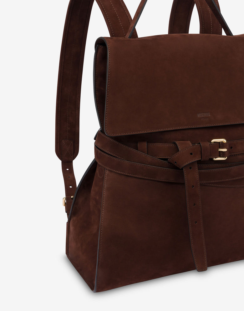 Moschino Tie Me Large Backpack Brown Moschino 3