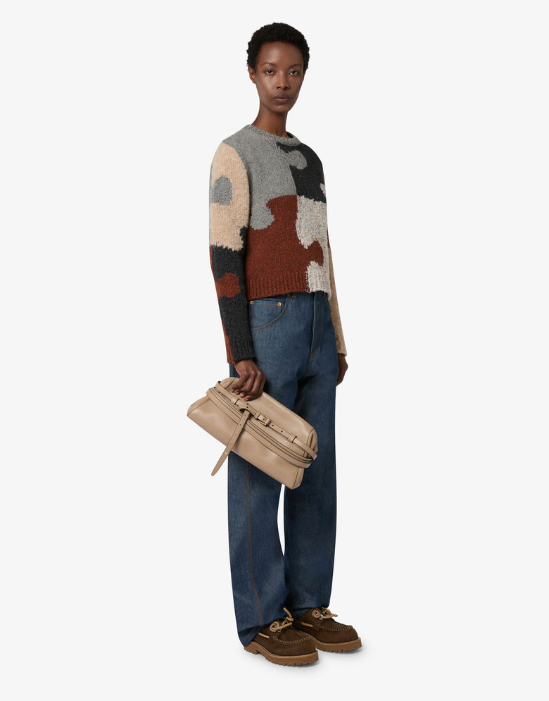 Borsa clutch grande Moschino Tie Me Nude Moschino 4