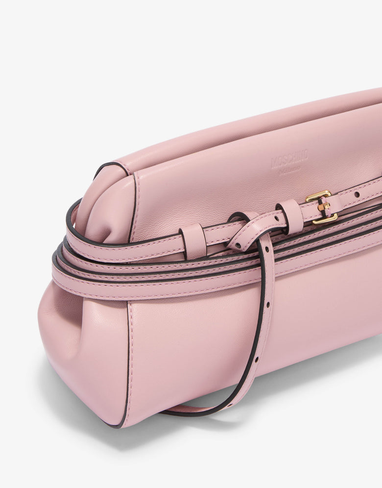 Pequena bolsa clutch Moschino Tie Me Pink Moschino 3