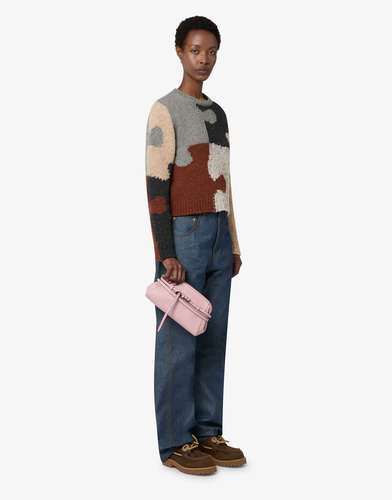 Pequena bolsa clutch Moschino Tie Me Pink Moschino 4