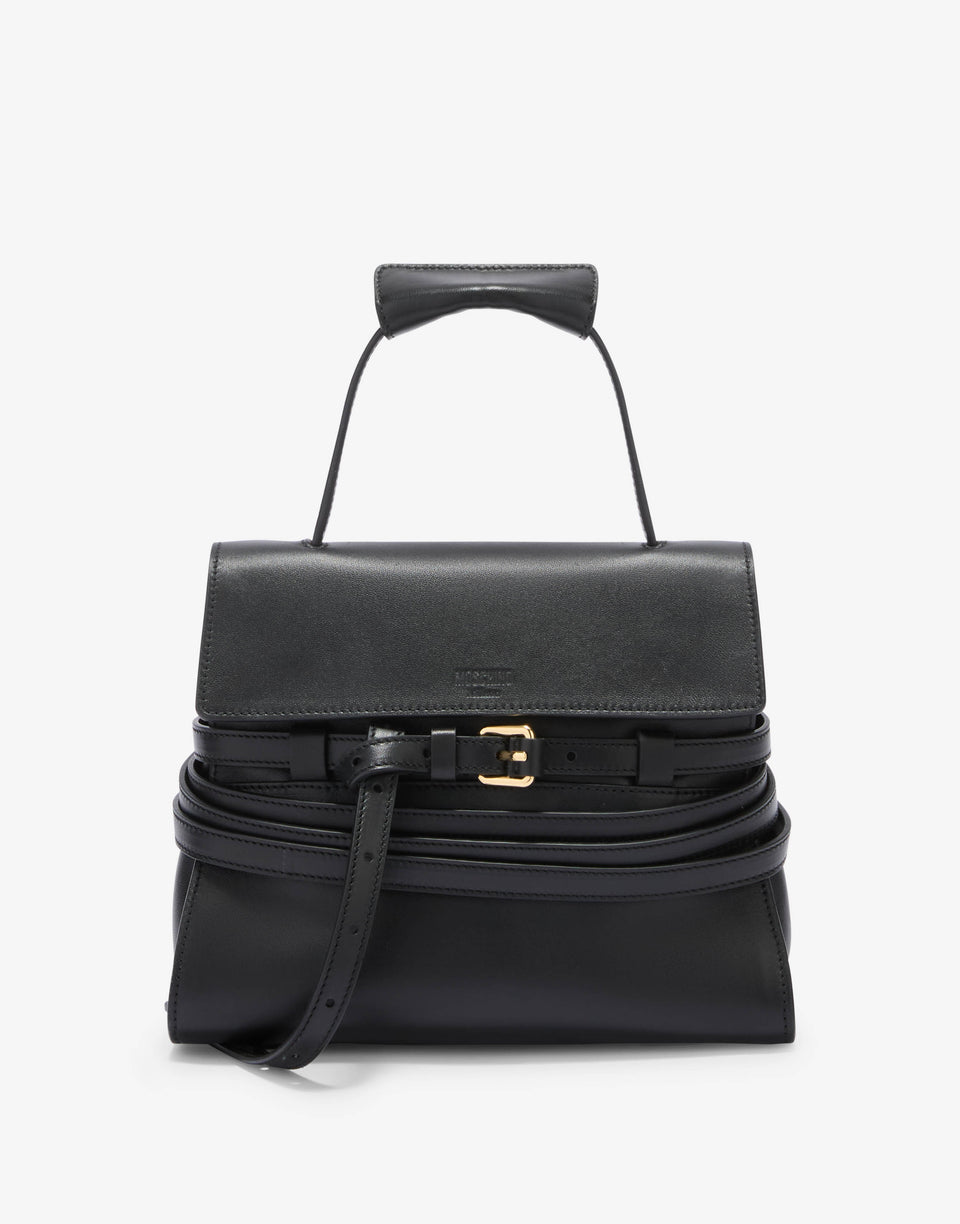 Moschino Tie Me Handtasche in normaler Größe Schwarz Moschino 0