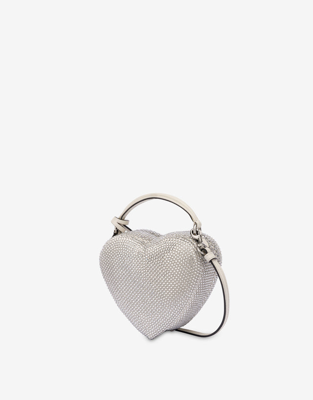 Mini-Handtasche Love Me Silber Moschino 1