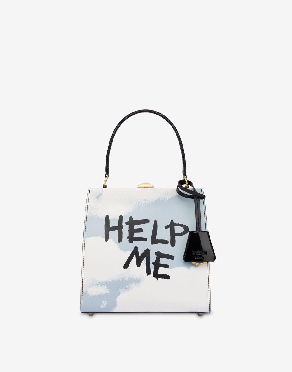 Sac à main Archive Clouds Bleu clair Moschino 0