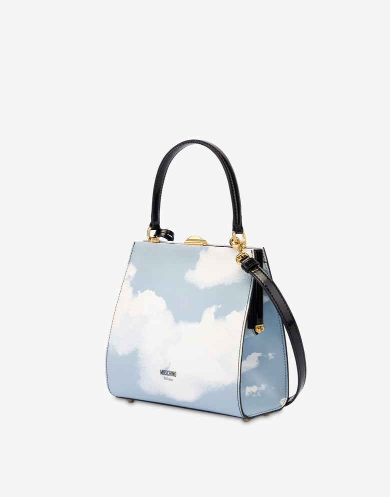 Sac à main Archive Clouds Bleu clair Moschino 1