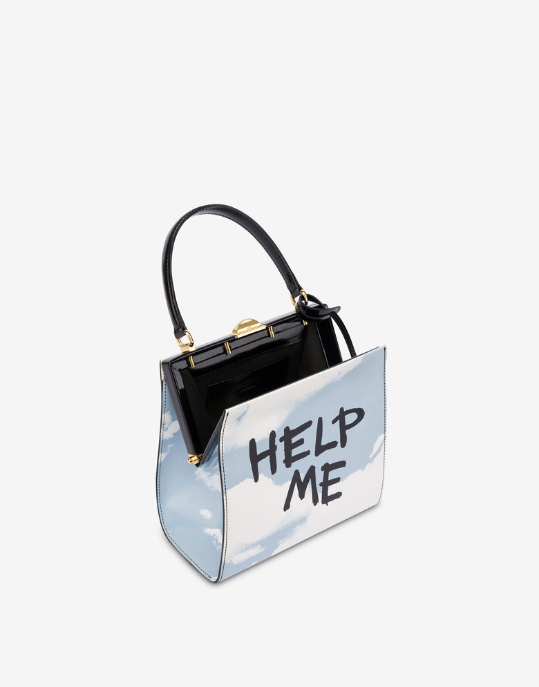 Sac à main Archive Clouds Bleu clair Moschino 2
