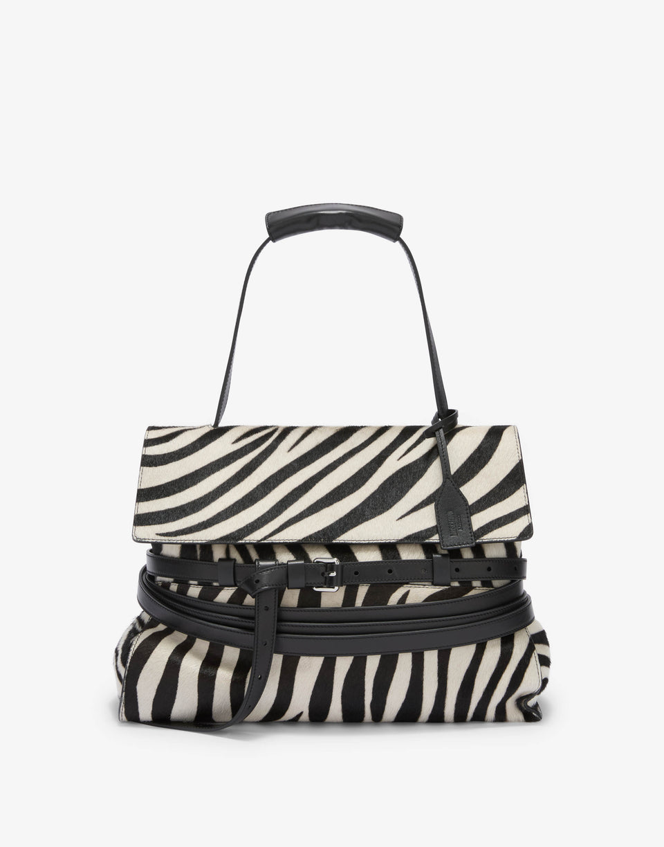 Borsa a mano media Moschino Tie Me Nero Moschino 0