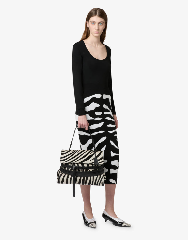 Borsa a mano media Moschino Tie Me Nero Moschino 4