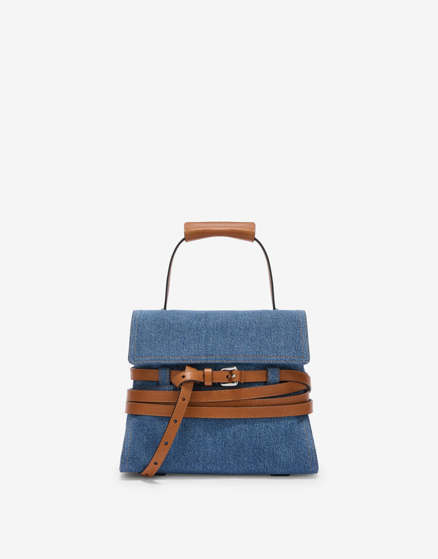 Moschino Tie Me Clutch Blue Denim Moschino 0