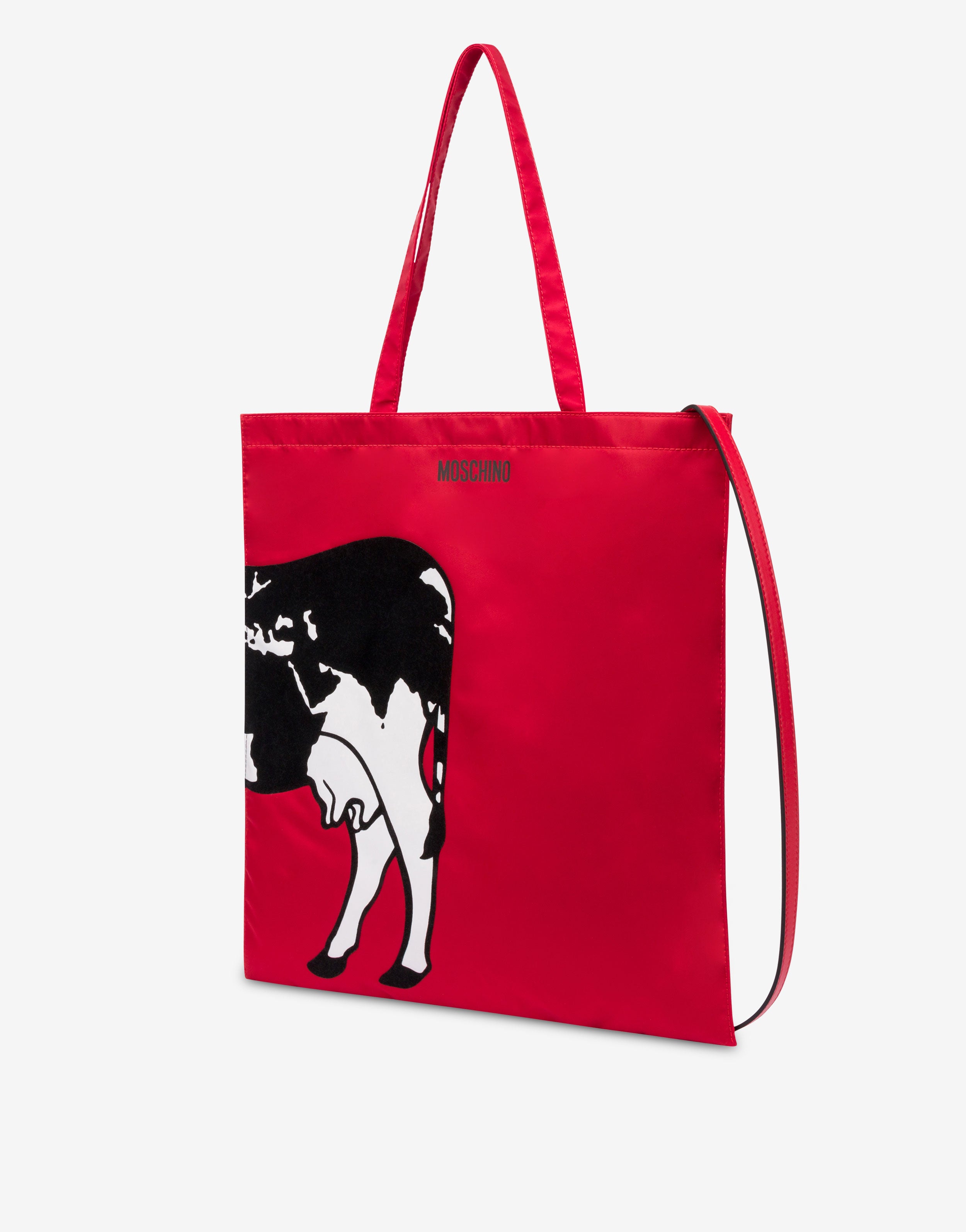 Printed tote Archive Cow | Moschino