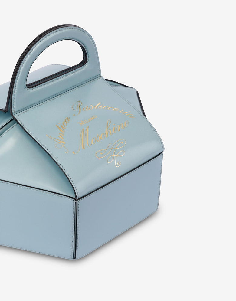 Cake Box Handbag Pastel blue Moschino 3